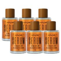 Kit 06 Sérum Finalizador Semente De Algodão E Coco Hanova 7ml