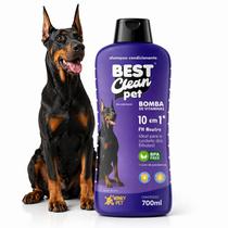 Kit 06 Shampoo Pet Bomba De Vitaminas 10 em 1 700ml PH Neutro