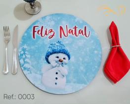 Kit 06 Sousplats Completo Guardanapo+ Base+ Argola Natal