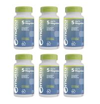 Kit 06 Suplemento Alimentar 5 Magnésios 60 Caps - Maltta Nutrition