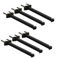 Kit 06 Suporte De Refletor Led Haste Parede Fachada Banner Iluminação 50 Cm Kit 06 Suporte De Refletor Led Haste Parede Fachada Banner Iluminação 50 Cm