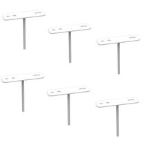 Kit 06 Suportes De Refletor Led Canhão de Luz Fachada Banner Base Estaca Jardim Iluminação Kit 06 Suportes De Refletor Led Canhão de Luz Fachada Banner Base Estaca Jardim Iluminação