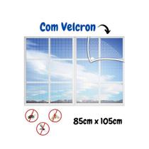 Kit 06 Tela Mosquiteiro p/ Janela Anti Mosquitos 85x105cm