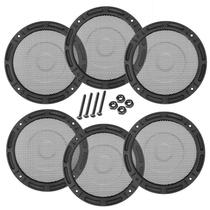 Kit 06 Telas Alto Falante 12 Polegadas Com Parafusos Grade