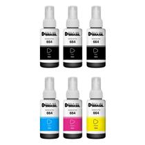 KIT 06 tintas T664 para epson compatível com impressora L565, L375, L575, L1300, L395 - Bulk Ink Do