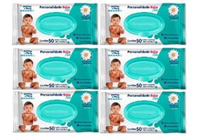 Kit 06 Toalha Umed. Personalidade Baby Plus 50Un Eurofral - Eurofral Industria D