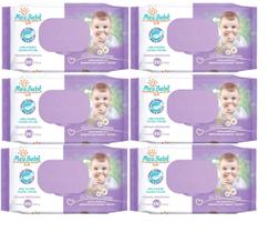 Kit 06 Toalha Umedecida Meu Bebe Soft Com 100Un Hygieline