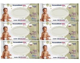 Kit 06 Toalha Umedecida Personalidade Baby 50 Un. - Eurofral