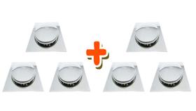 Kit 06 un ralo click quadrado 15x15