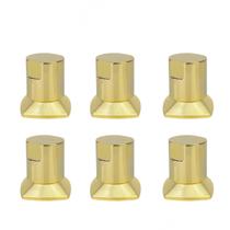 Kit 06 und Acabamento Registro Dourado Ouro Encaixe Padrão Deca Docol 1.2 e 3.4 Kit 06 und Acabamento Registro Dourado Ouro Encaixe Padrão Deca Docol 1.2 e 3.4