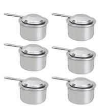 Kit 06 Und Queimador inox fundo para rechaud Ravinox 000030 Kit 06 Und Queimador inox fundo para rechaud Ravinox 000030