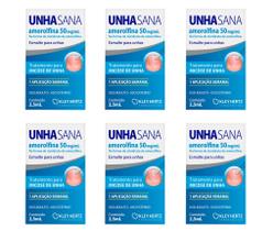 Kit 06 Unha Sana Antimicótico 50mg/ml 2,5ml- Kley Hertz Kit 06 Unha Sana Antimicótico 50mg/ml 2,5ml- Kley Hertz