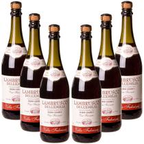 Kit 06 Unidad. Frisante Lambrusco Villa Fabrizia Tinto 750ml