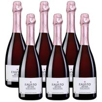 Kit 06 Unidades Espumante Fausto De Pizzato Brut Rosé 750Ml