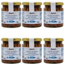 Kit 06 Unidades File De Anchova Aliche Di Salerno 180g