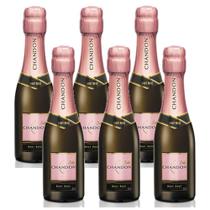 Kit 06 Unidades Mini Espumante Chandon Baby Brut Rosé 187Ml