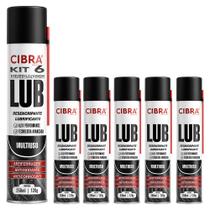 Kit 06 Unidades Óleo Desengripante LUB Lubrificante Multiuso 120g Antiferrugem Antioxidante Anticorrosivo Cibra Flex