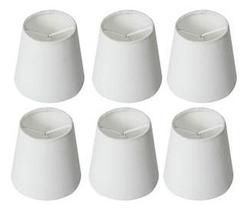 Kit 06 Unidades Peças Mini Cúpulas de Abajur Tecido Algodão Ref 01