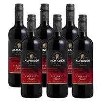 Kit 06 Unidades Vinho Tinto Suave Miolo Almadén Garrafa 750ml