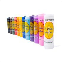 Kit 06 Velas 7 Dias Colorido 210g