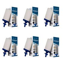 Kit 06 Velas Para Filtro Barro Alcalina Premium Tripla Ação Oasis