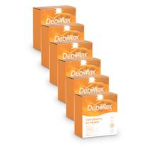 Kit 06un 500g Cera Epilatória Tablete Natural Depilflax