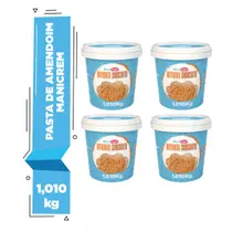 Kit 06x Manicrem Pasta Amendoim Crocante 100% Amendoim 1kg
