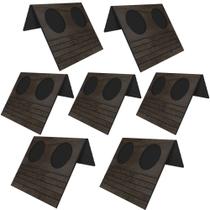 Kit 07 Esteiras Bandeja Com Suporte Para Copos Para Sofá MDF Tabaco G20 - Gran Belo Kit 07 Esteiras Bandeja Com Suporte Para Copos Para Sofá MDF Tabaco G20 - Gran Belo