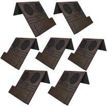 Kit 07 Esteiras Bandejas Com Suporte Para Copos e Controle Para Sofá MDF Tabaco G20 - Gran Belo Kit 07 Esteiras Bandejas Com Suporte Para Copos e Controle Para Sofá MDF Tabaco G20 - Gran Belo