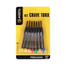 Kit 07 Pçs Chave Torx Precisão T-4 a T-10 - FMA026