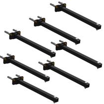 Kit 07 Suportes Haste De Refletor Led Parede Fachada Banner Iluminação 20 Cm Kit 07 Suportes Haste De Refletor Led Parede Fachada Banner Iluminação 20 Cm