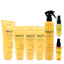 Kit 07 Trivitt Finalizador Sh - Cond - Masc - Leave-in - Térmico - Power - Pontas