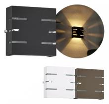 Kit 08 Arandelas Alumínio 2 Focos 6 Frisos Muro Parede Mf101 Kit 08 Arandelas Alumínio 2 Focos 6 Frisos Muro Parede Mf101