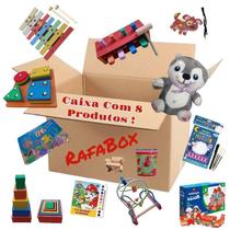 Kit 08 Brinquedos em Madeira - Caixa Misteriosa TDAH