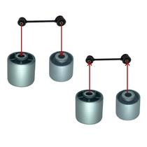 KIT 08 BUCHA SUSPENSÃO TRASEIRA PAJERO TR4 02/15, iO 99/02 MOBENSANI