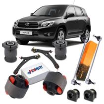 Kit 08 Buchas E Bieleta Suspensão Dianteira RAV4 2001 A 2005