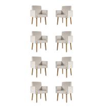 Kit 08 Cadeiras Poltronas Decorativa - Escritório - Recepção