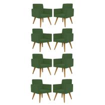 Kit 08 Cadeiras Poltronas Decorativa - Escritório - Recepção - Balaqui Decor