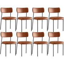 Kit 08 Cadeiras Sala De Jantar L02 Camel Kit 08 Cadeiras Sala De Jantar L02 Camel