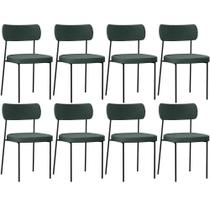 Kit 08 Cadeiras Sala De Jantar L02 Verde Kit 08 Cadeiras Sala De Jantar L02 Verde