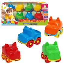 Kit 08 Carrinhos de Brinquedo Infantil Frotinha Baby Animal