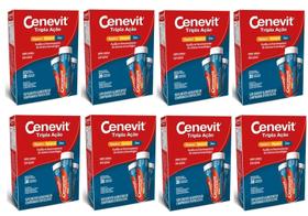 Kit 08 Cenevit Tripla Ação Vitamina C e D + Zinco 30 Comprimidos Efervescentes