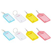 Kit 08 Chaveiro Plástico Organizador De Chaves Com Etiqueta Pautada - Maxcril