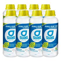 Kit 08 clarificante floculante decantador suall 1l cada