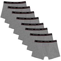 Kit 08 Cuecas Masculinas Boxer Cotton Basic Huxter Cinza Kit 08 Cuecas Masculinas Boxer Cotton Basic Huxter Cinza