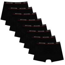 Kit 08 Cuecas Masculinas Boxer Cotton Basic Huxter Preto