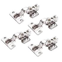 Kit 08 Dobradiças Super Curva Inox Amortecedor Móveis Portas