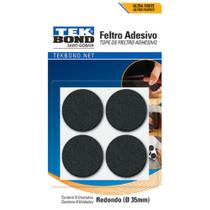 Kit 08 Feltro Adesivo Protetor De Pé Mesa Sofá Cadeira 35mm