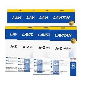 Kit 08 Lavitan Multivitamínico A-Z Original 60 Comp Cimed. Sabor:Sem sabor