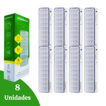 Kit 08 Luminárias De Emergência Intelbras Lea 31 Bivolt